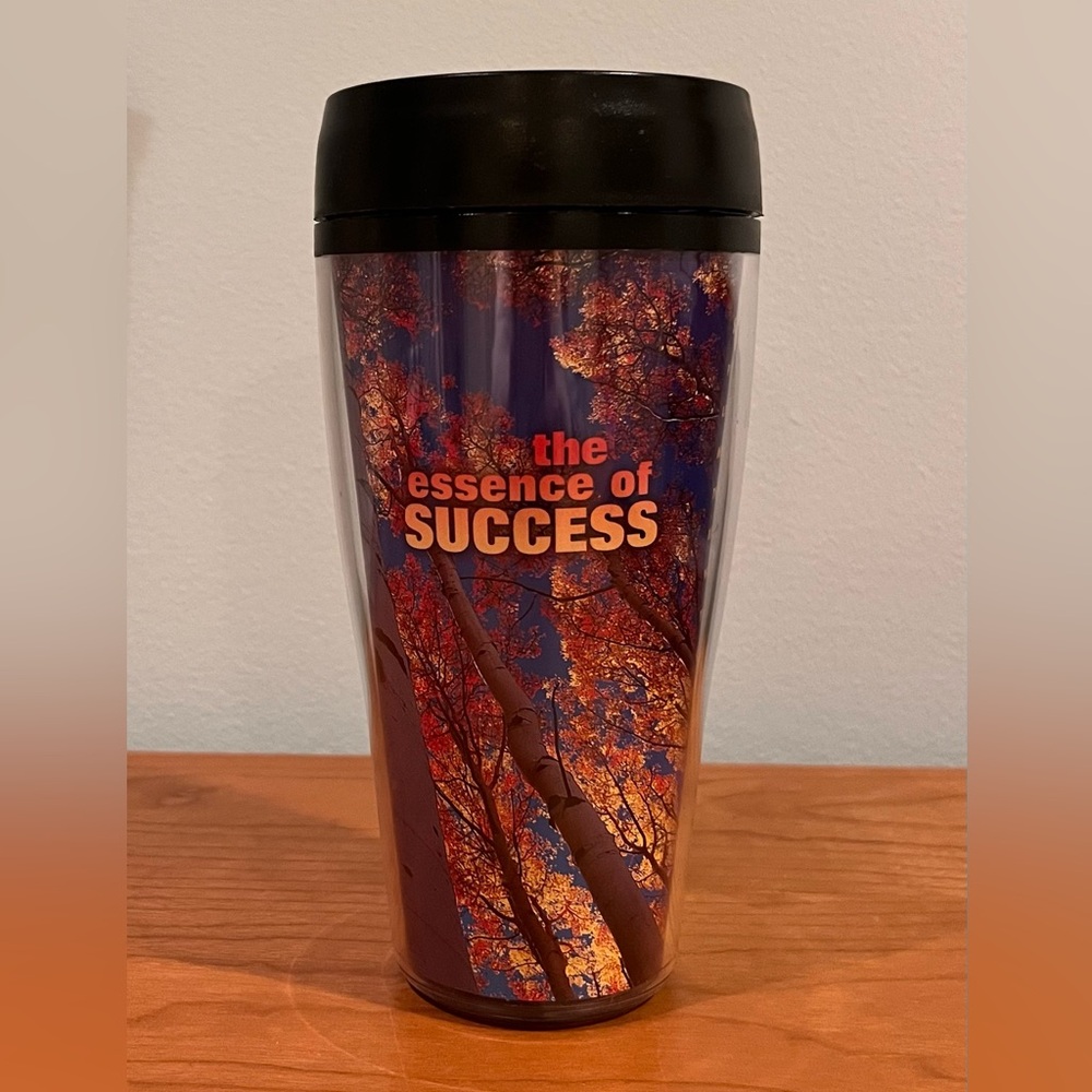 Colorful Travel Mug with Inspirational Quote